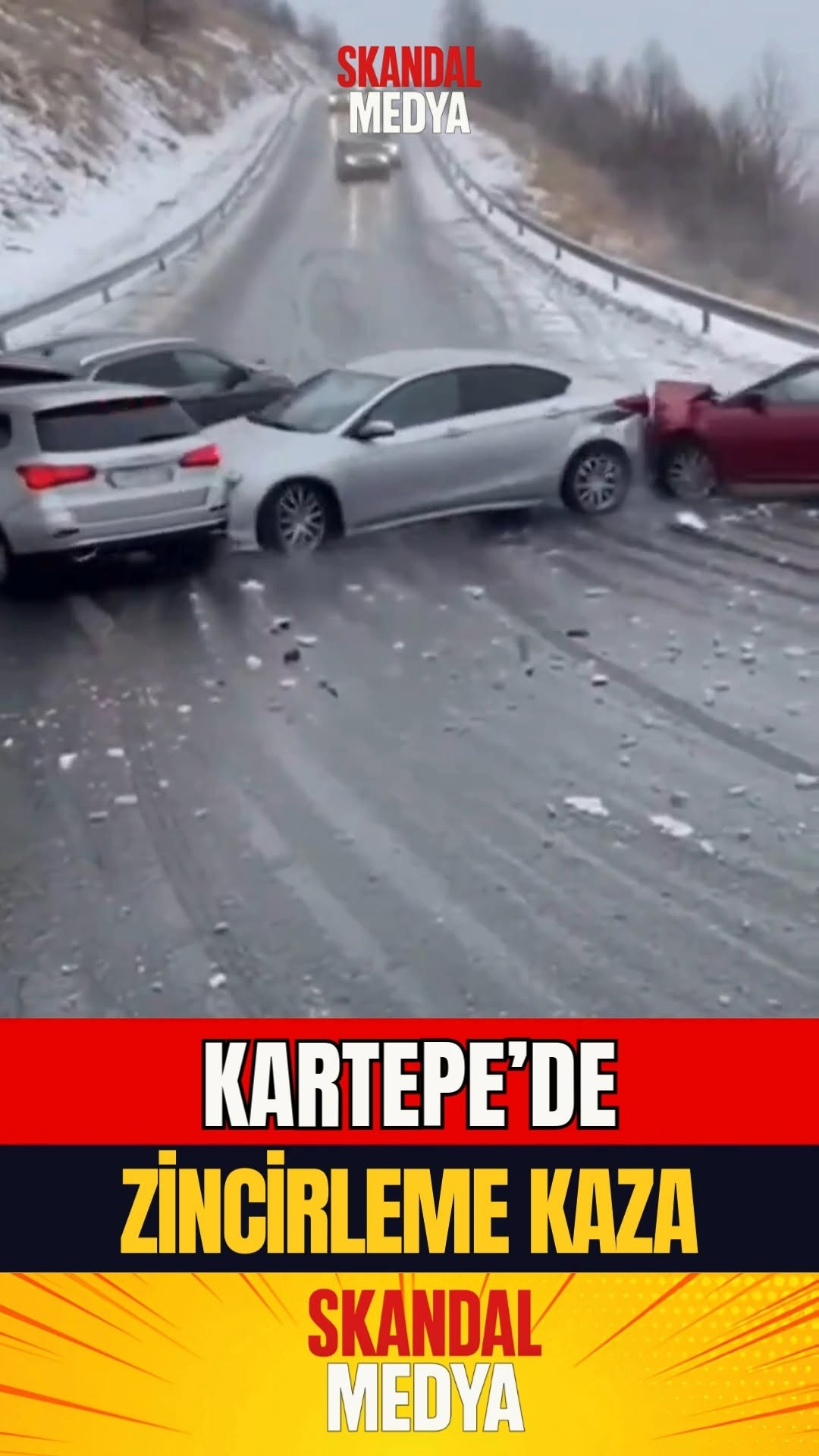 Kocaeli Kartepe'de Kış Lastiği Olmayınca...