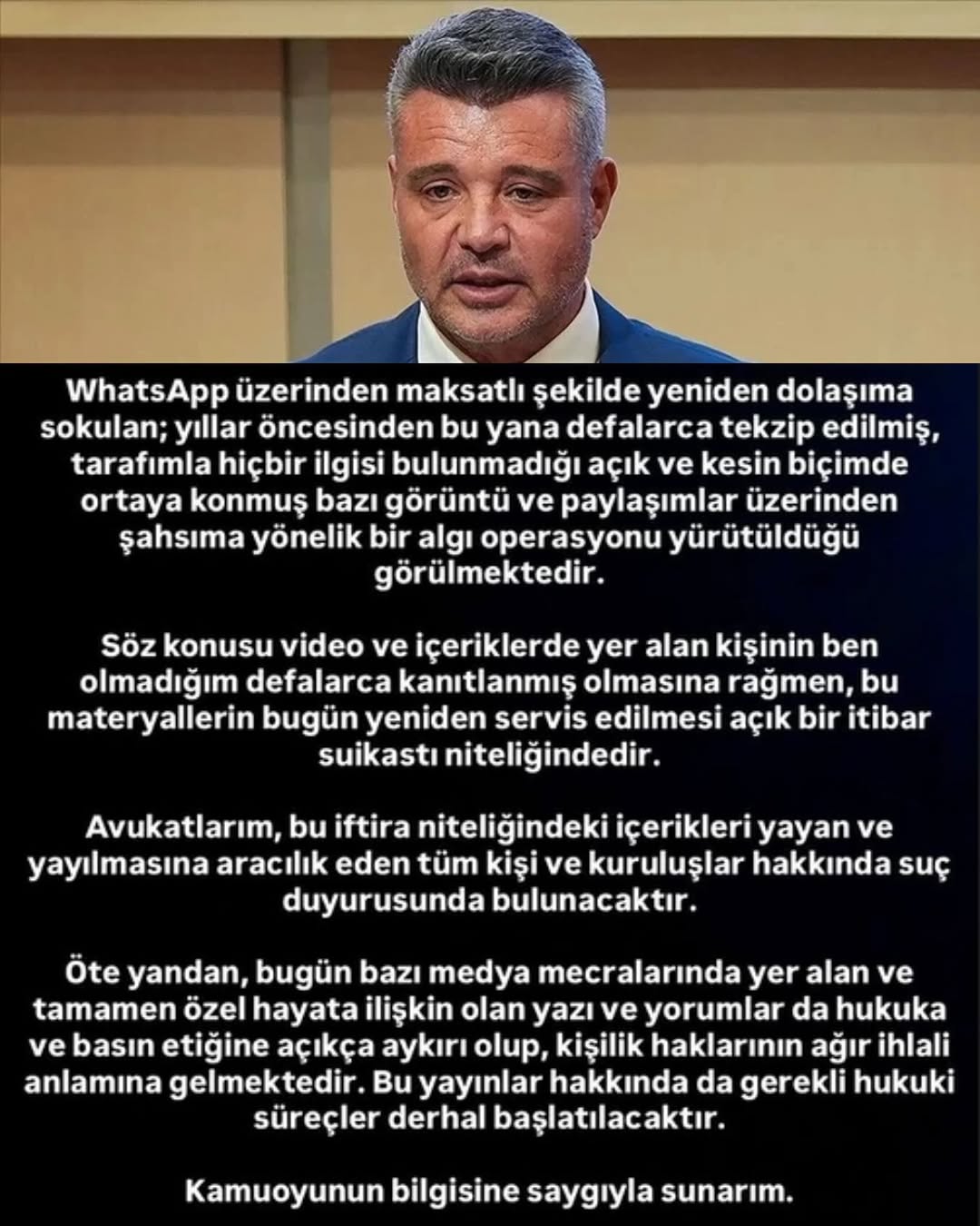 Fenerbahçe Başkanı Sadettin Saran'dan Açıklama