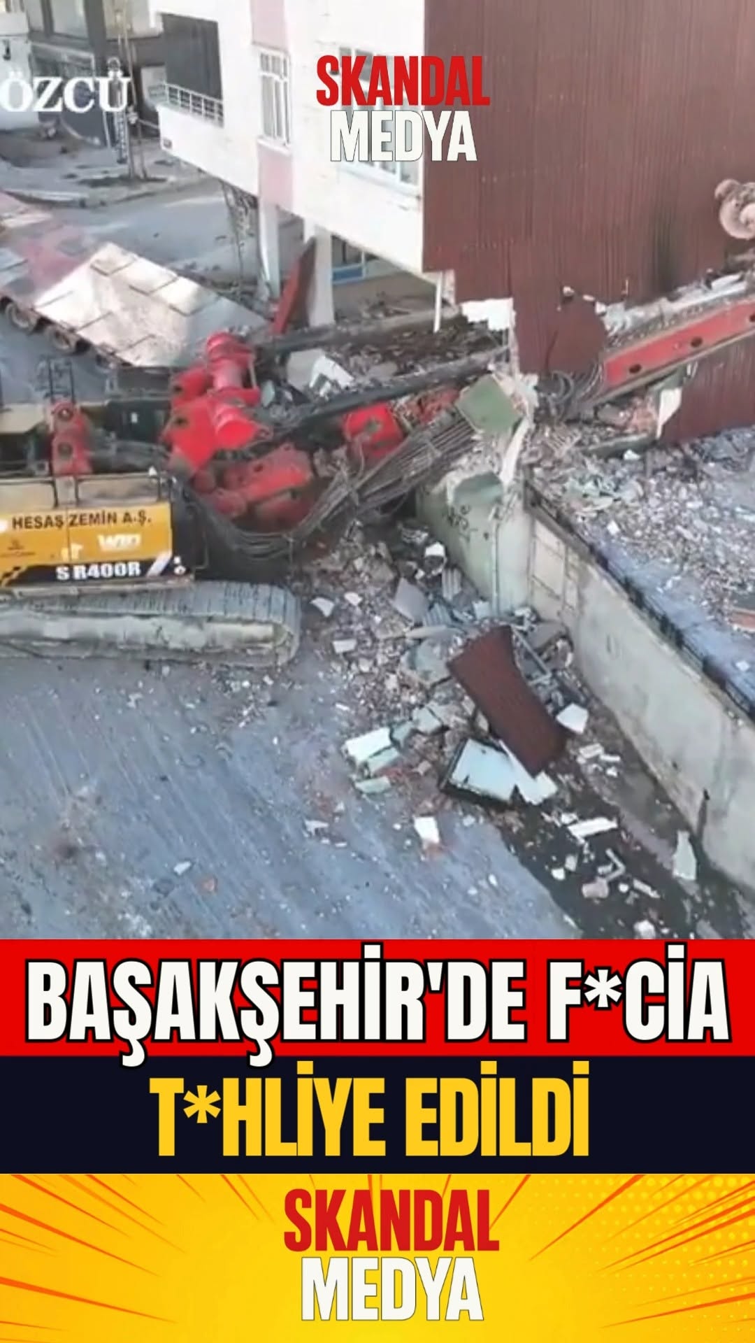 Başakşehir'de Korkutan Manzara!