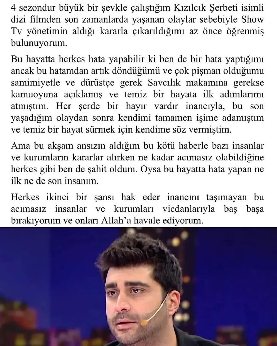 Doğukan Güngör'ün Açıklaması