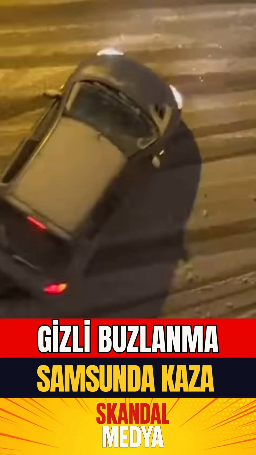Samsun'da Araç Kaza Dalgası: Buzlanma ve Kar Yağışı