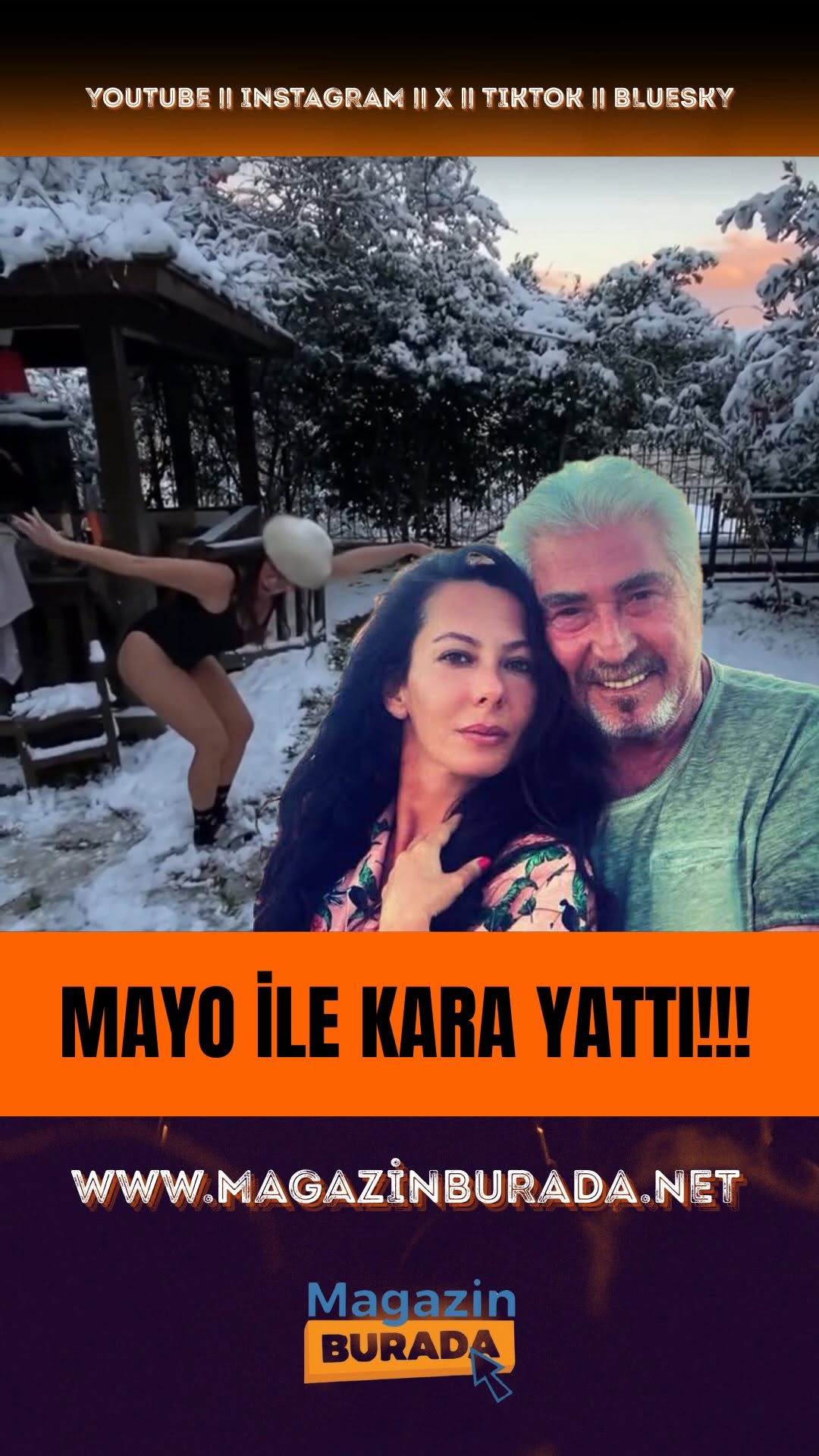 Zeynep Özyağcılar'ın Yeni Yılı Mayo ile Karada Geçirdiği Gezinti