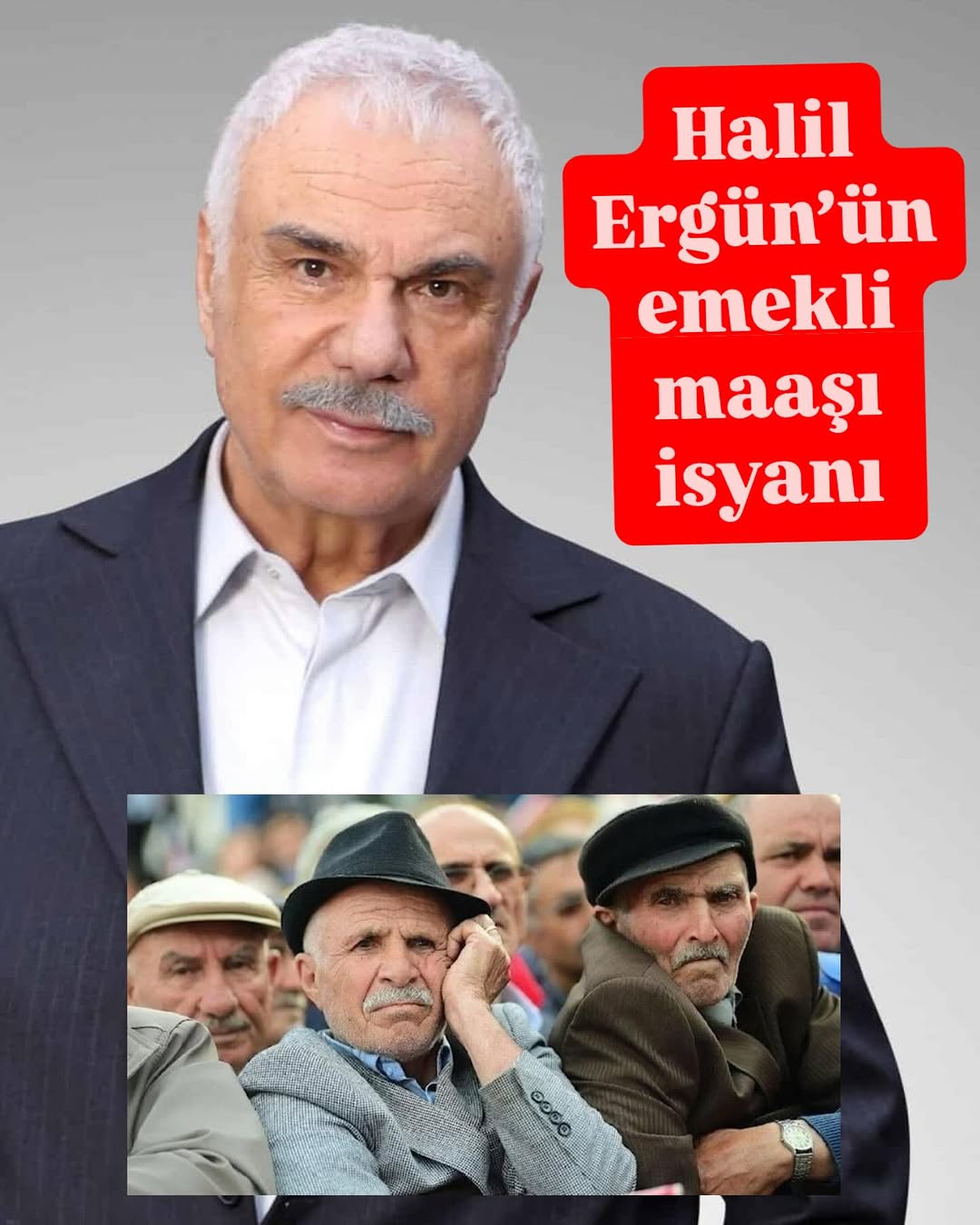 Oyuncu Halil Ergün: Emekli Maaşlarına Zamma Tepkisi