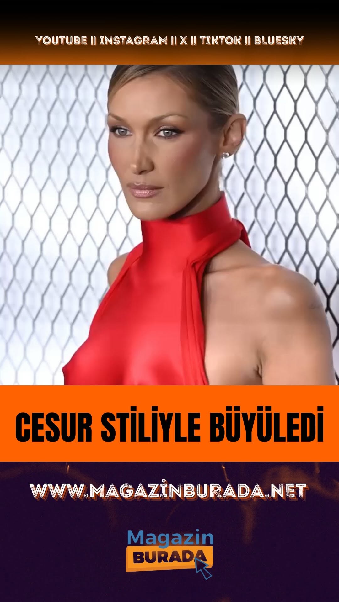 Bella Hadid'in Dün Geceki Ödül Töreninde Görünüşü