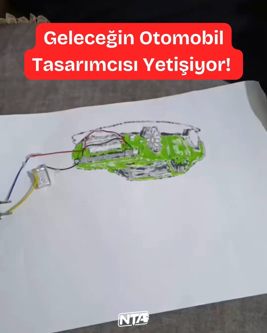 13 Yaşındaki Araba Tutkunu Sanatçı: Pastel Boyalarla Mucize