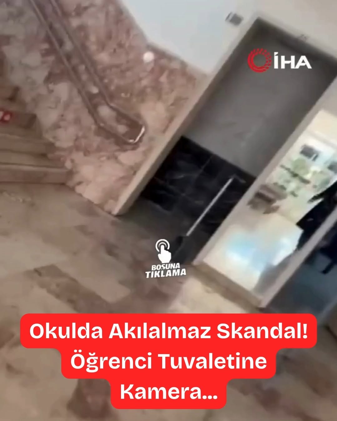 Isparta'da Öğrenci Tuvaletlerine Kamera Yerleştirilmesi
