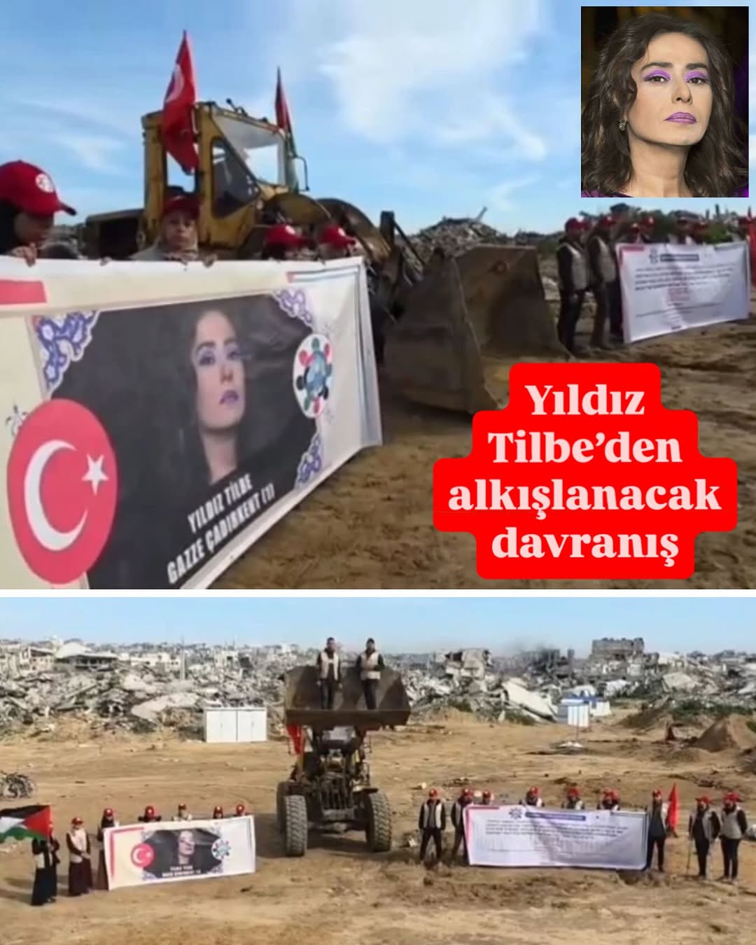 Yıldız Tilbe Gazze'de Çadır Kent Kurması