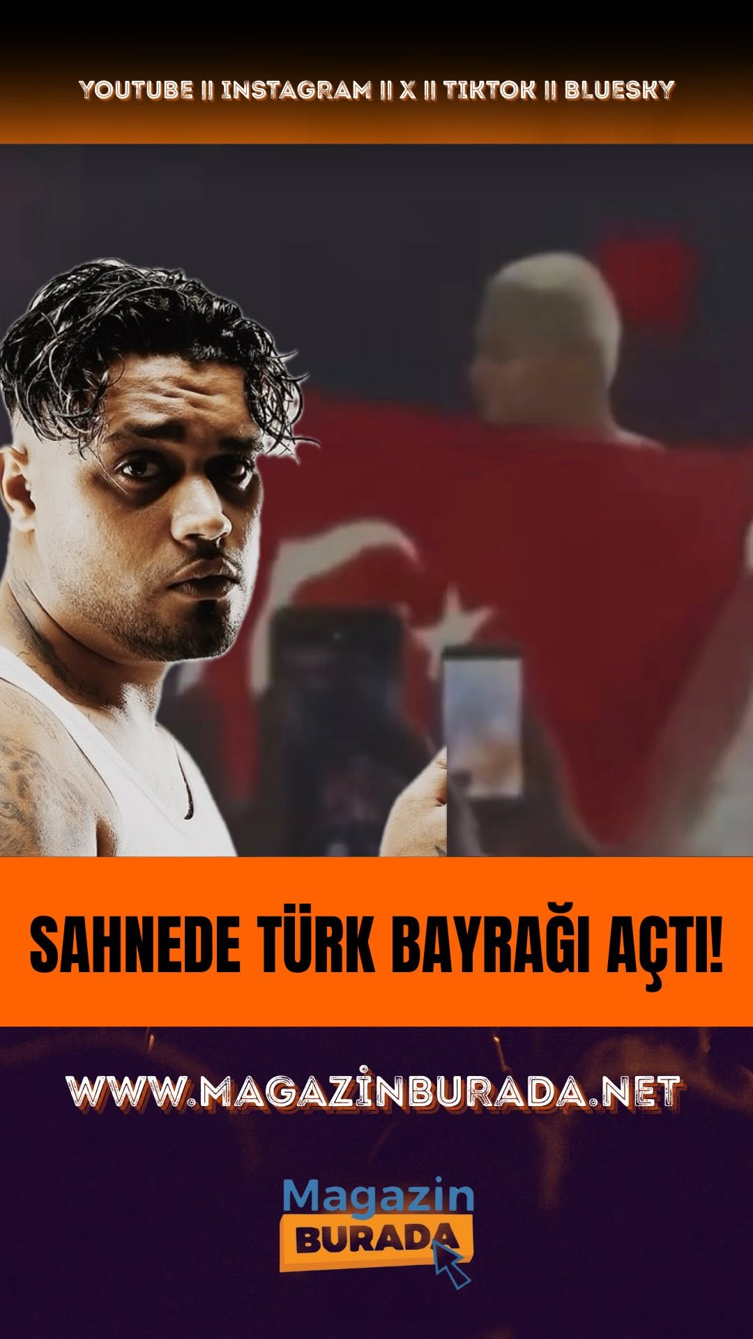 Lvbel C5 Konserinde Türk Bayrağı Açtı